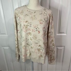 LUCKY BRAND Floral Sweatshirt/Sweater
